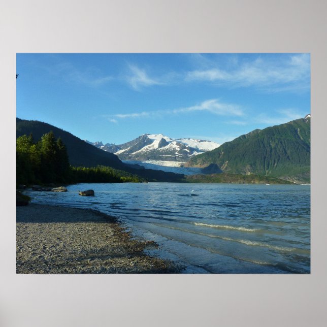 Mendenhall Lake i Juneau Alaska Landskap Poster (Framsidan)