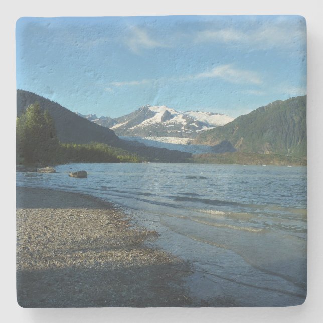 Mendenhall Lake i Juneau Alaska Landskap Stenunderlägg (Framsidan)