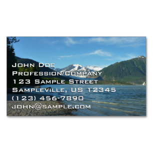 Mendenhall Sjö i Juneau Alaska Ligcape Magnetiska Visitkort