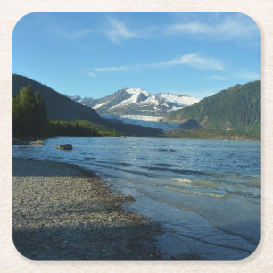 Mendenhall Sjö i Juneau Alaska Ligcape Underlägg Papper Kvadrat