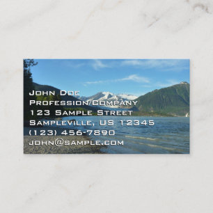 Mendenhall Sjö i Juneau Alaska Ligcape Visitkort
