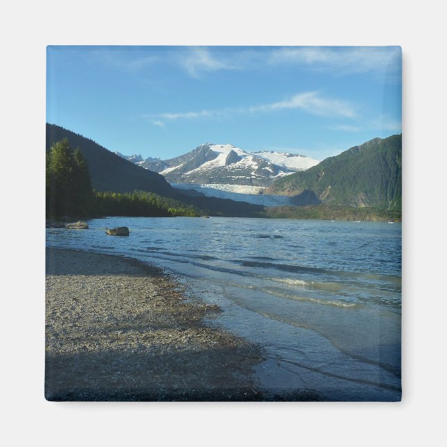Mendenhall Sjö i Juneau Alaska Magnet (Framsidan)