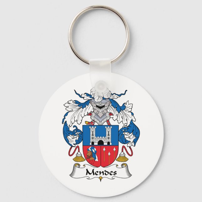 Mendes Family Crest Nyckelring (Framsida)