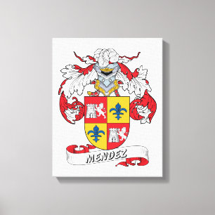 Mendez familjvapensköld canvastryck