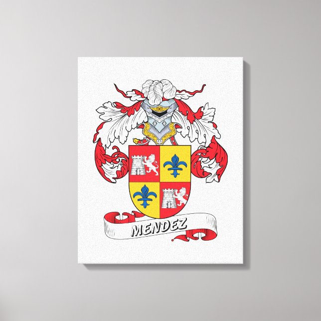 Mendez Family Crest Canvastryck (Framsida)