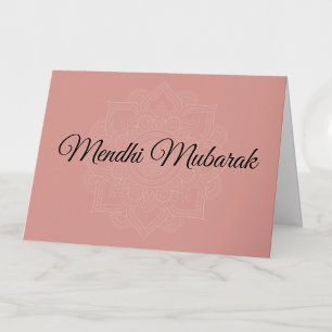 Mendhi Mubarak islamisk bröllopsdua gratulationer Kort