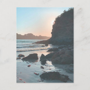 Mendocino Beach Sunset Vykort