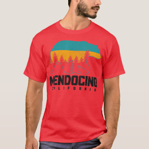 Mendocino California Bear Grizzly Pride Outdoor Vi T Shirt