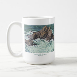 Mendocino California, bra art, plein aire lands Kaffemugg