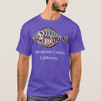 Mendocino County California Halibut Native Indian T Shirt