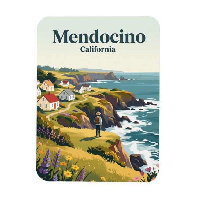 Mendocino Kalifornien Magnet (Vertikal)