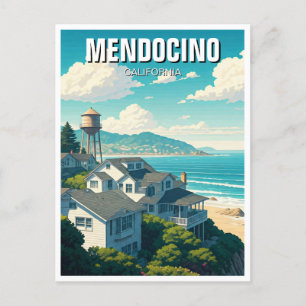 Mendocino Kalifornien Resa Vykort