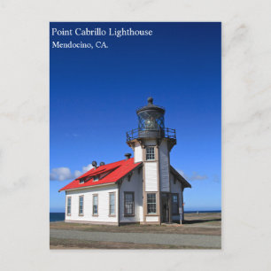 Mendocino Lighthouse-vykort Vykort