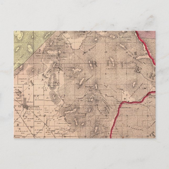 Mendocino, Ryska floden, Knights Valley Vykort (Framsida)