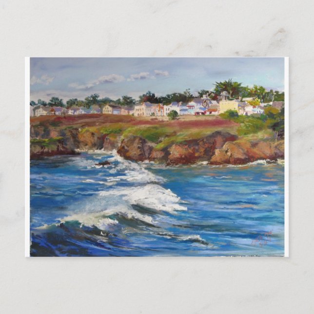 Mendocino Village Vykort (Framsida)