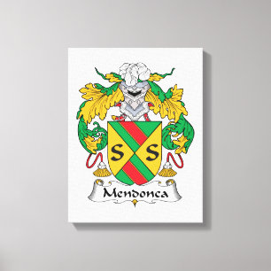 Mendonca familjvapensköld canvastryck