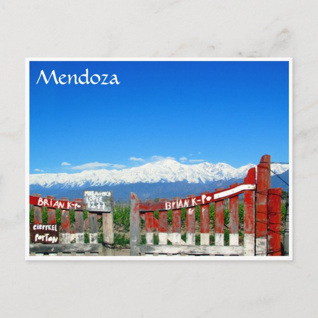 mendoza andes grind vykort (Framsida)
