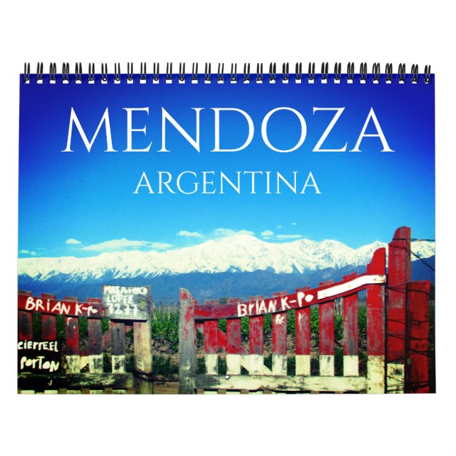 mendoza argentina kalender (Omslag)