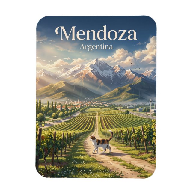 Mendoza Argentina Magnet (Vertikal)