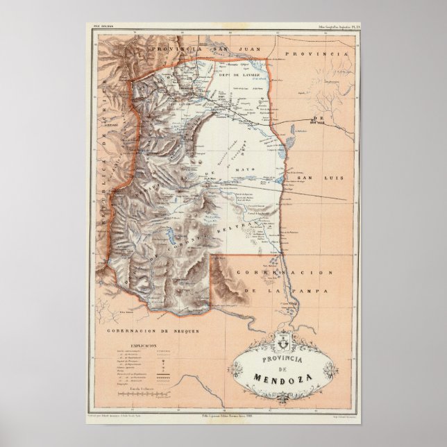 Mendoza, Argentina Poster (Framsidan)