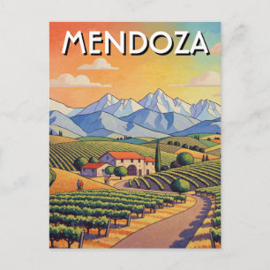 Mendoza Argentina Resa Vykort