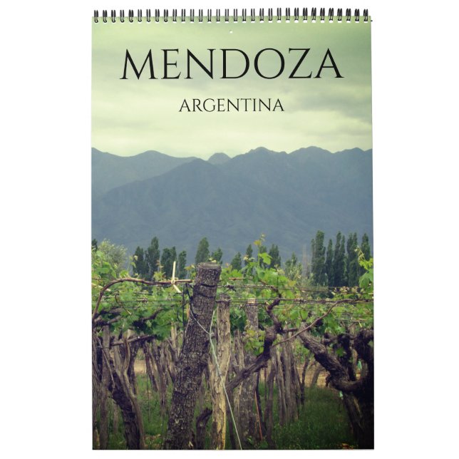 Mendoza Argentina resor Kalender (Omslag)
