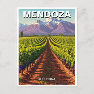 Mendoza Argentina Travel Vykort