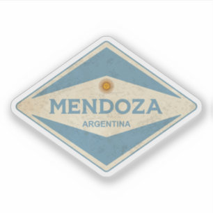 Mendoza Argentinas Vintage Klistermärken