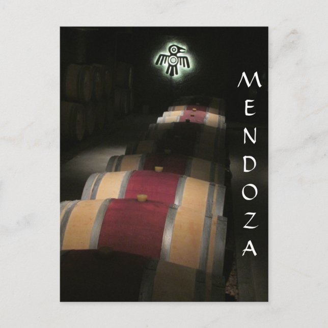 mendoza barrels argentina vykort (Framsida)