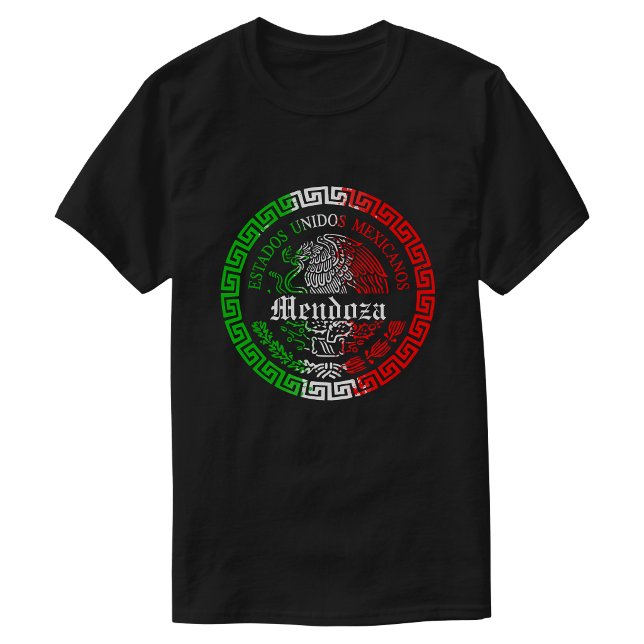 Mendoza Efternamn mexico-skjorta T Shirt (Mendoza Last name Mexico themed T-shirt Men)