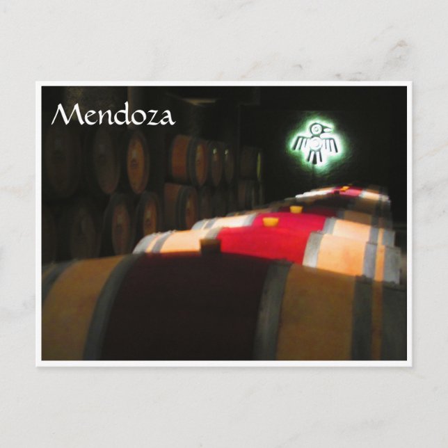 mendoza röda tunnor vykort (Framsida)