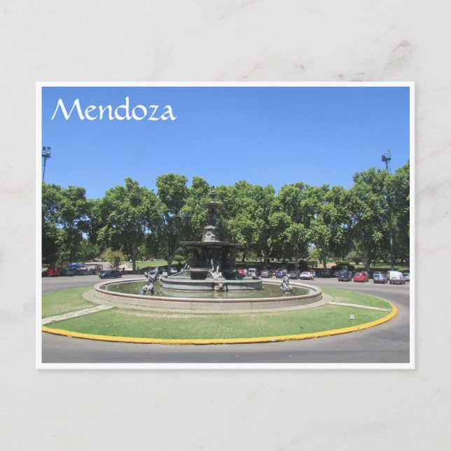 mendoza round vykort (Framsida)