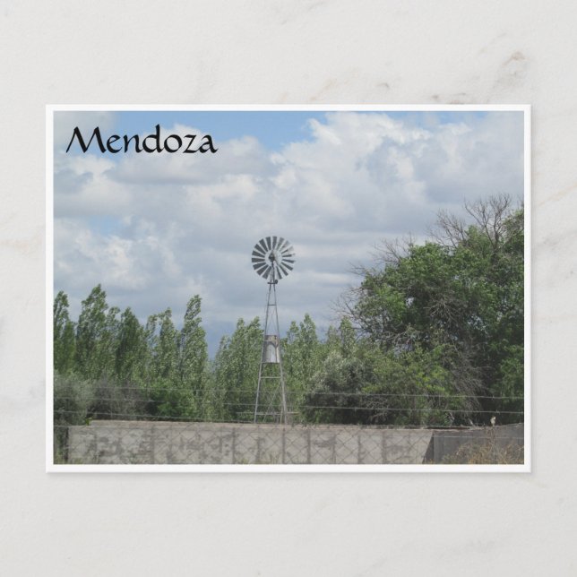 Mendoza väderkvarn vykort (Framsida)