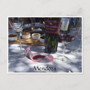 mendoza vin-smakare vykort