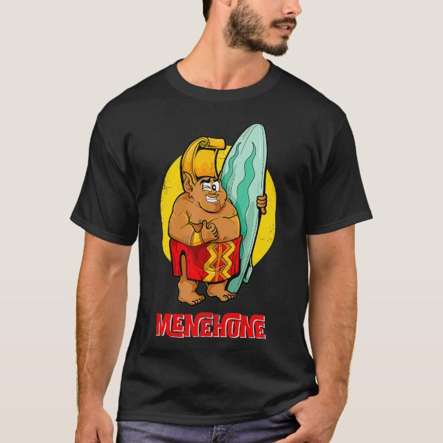 Menehune Hawaii Island Mythology Dwarf People Gnom T Shirt (Framsida)