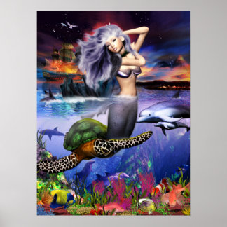 Menehune-Sjöjungfru Poster