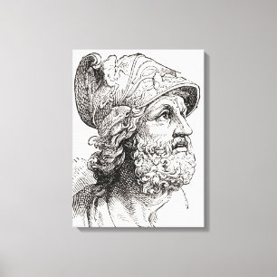 Menelaus från illustrerad historia av världen canvastryck
