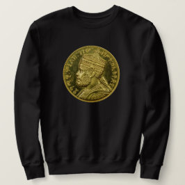 Menelik II Rastafari Emperor Rasta Roots Sweater Lång Ärmad Tröja