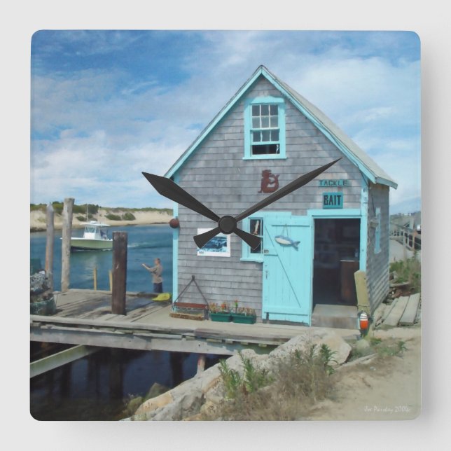 Menemsha Fyrkantig Klocka (Framsida)