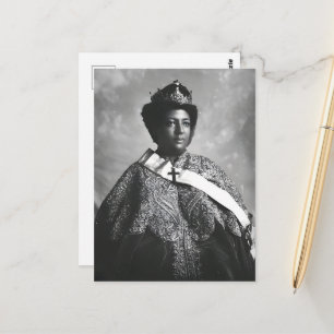 Menen Asfaw drottning Afrika kejsarinnan Selassie Vykort