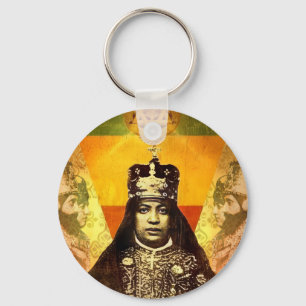 Menen Asfaw Haile Selassie HANS Jah Rastafari Nyckelring