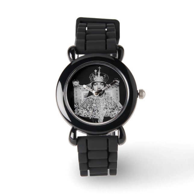 Menen Asfaw Haile Selassie HIM Jah Rastafari  Armbandsur (Framsida)