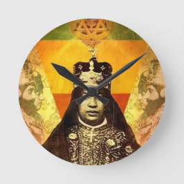Menen Asfaw Haile Selassie HIM Jah Rastafari  Rund Klocka