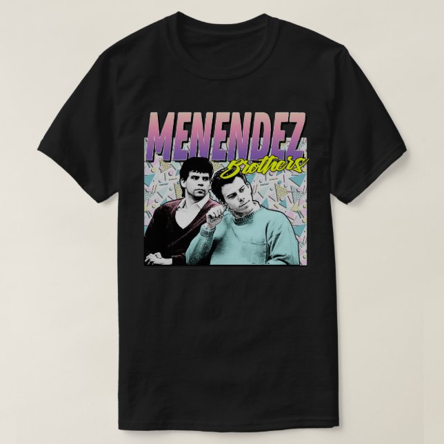 Menendez Brothers 90s, formaterad Retro Graphic De T Shirt (Design framsida)