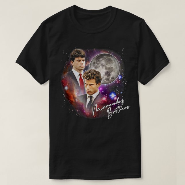Menendez Brothers 90s Måne Aesthetic T Shirt (Design framsida)