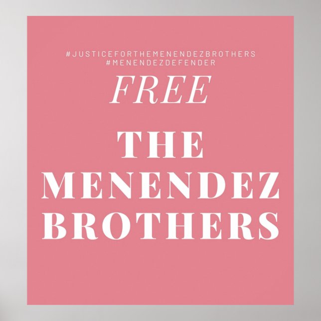 Menendez Brothers Poster (Framsidan)
