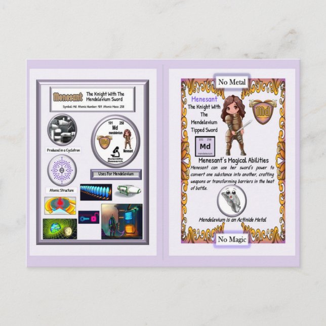 Menesant - Knight Mendelevum Sword Vykort (Framsida)