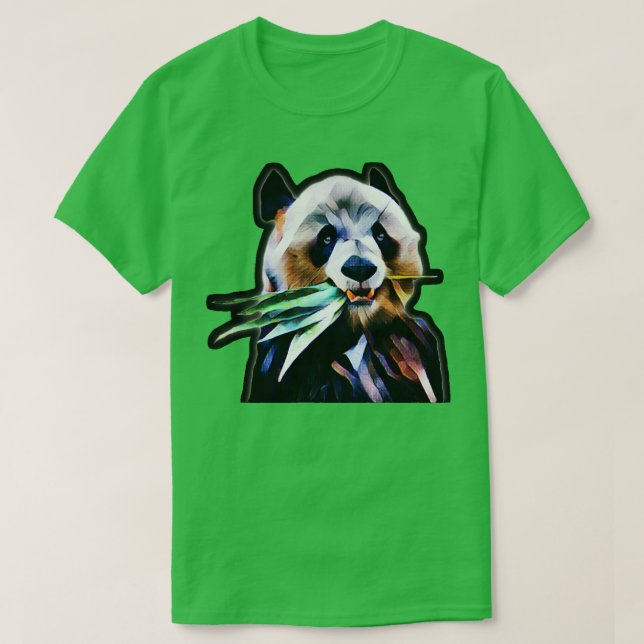 Meng Xiang, gullpandbjörnbjörnmatar bamboo Berlin T Shirt (Design framsida)