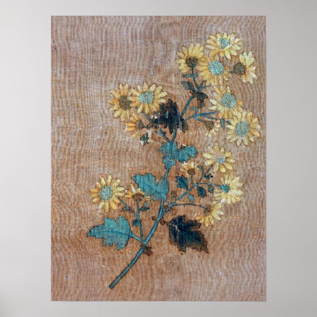 Mengfu - Ten Chrysanthemums Poster (Framsidan)