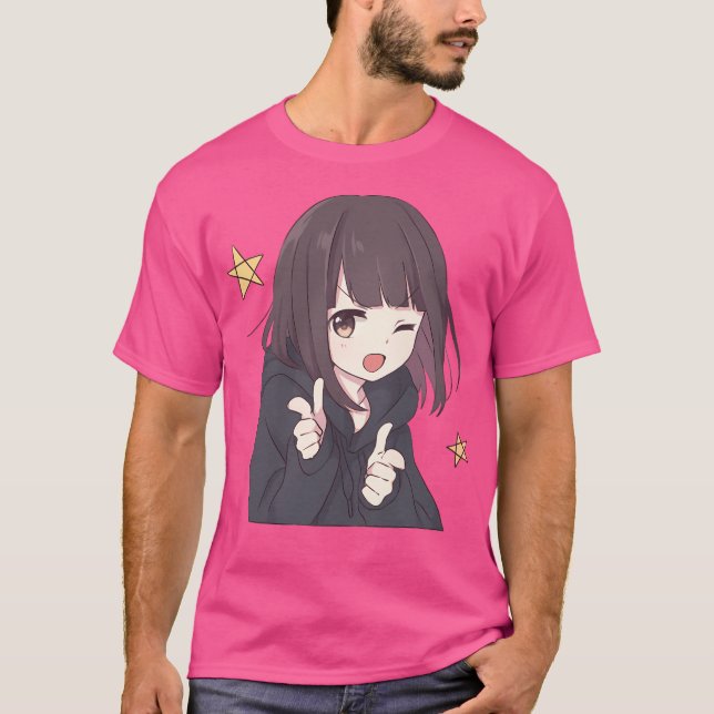 Menhera Chan Anime T Shirt (Framsida)